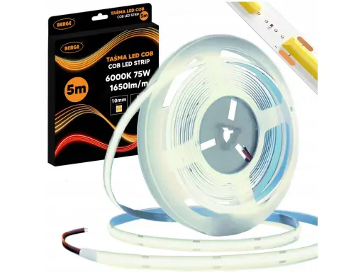 LED pásek COB Neon 12V - 528D - 15W/m - IP20 - 1650lm - 5m - studená barva